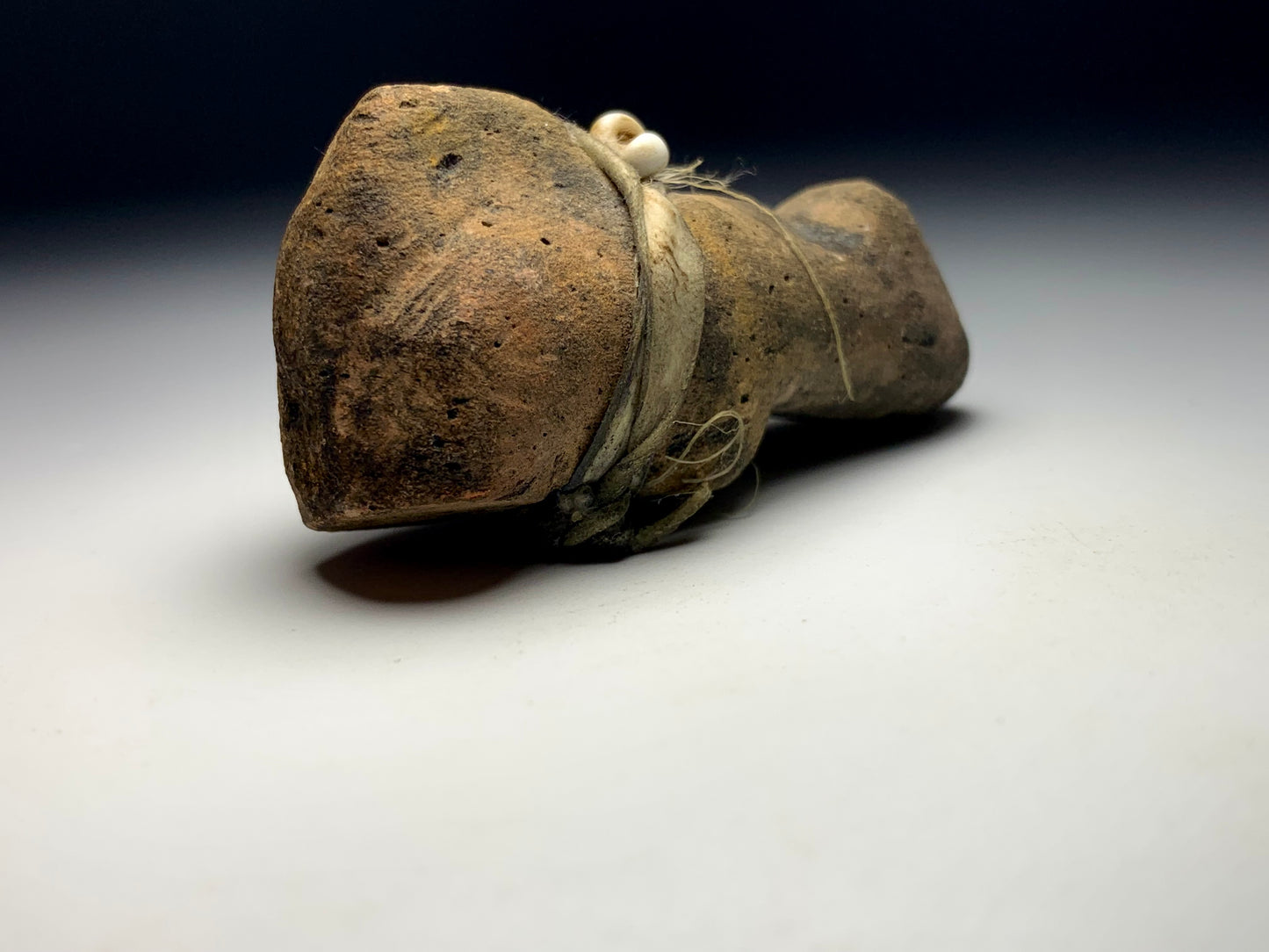 Rare Late 19th Century Native Zuni Carved Deer Antler Bear Fetish