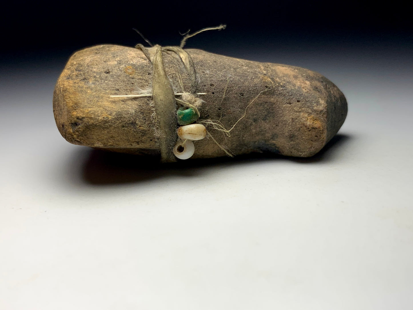 Rare Late 19th Century Native Zuni Carved Deer Antler Bear Fetish