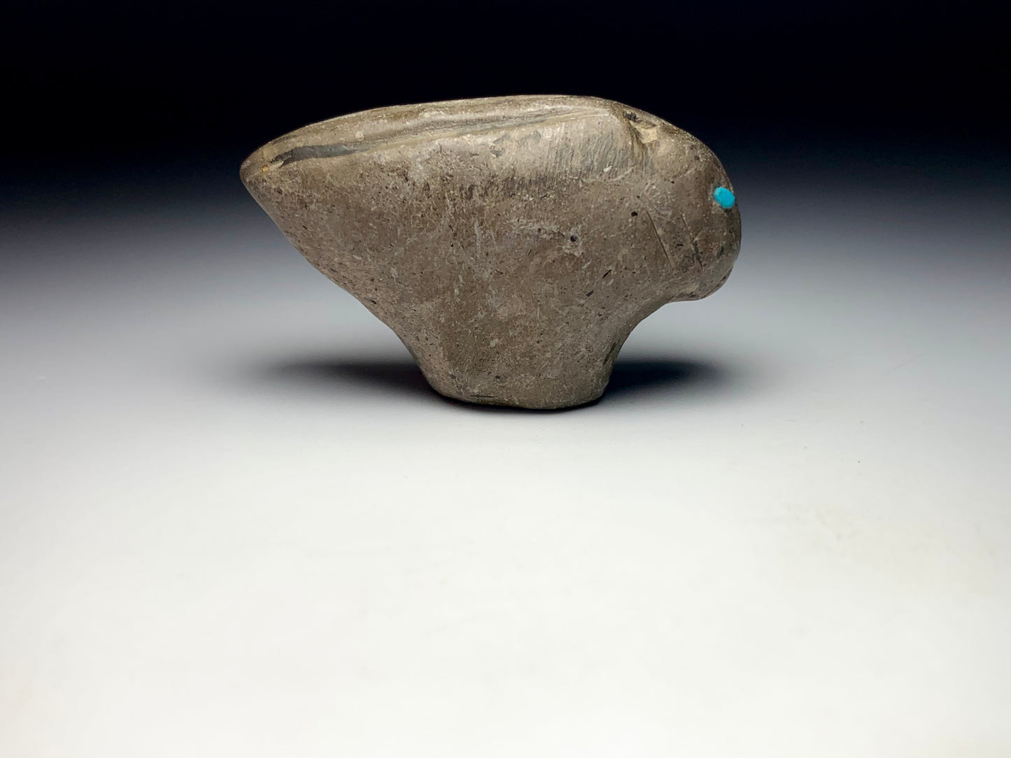 Mid Century Native Zuni Carved Stone Directional Bird Fetish By Theodore Kucate (d.)