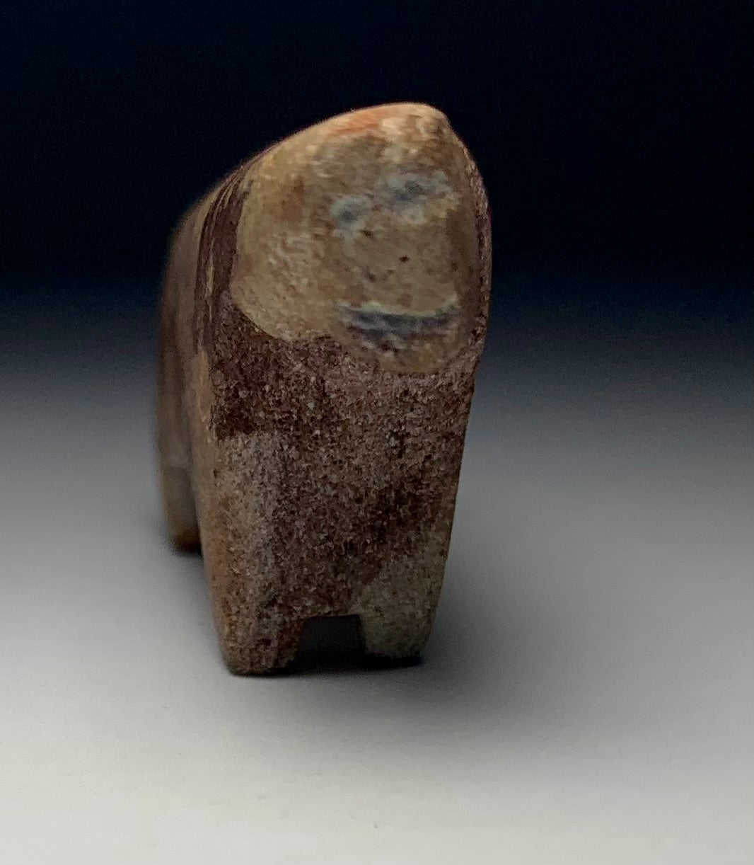 Late 19th Century Native Hohokam Carved Sandstone Mountain Lion Fetish